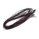 Șnur din piele naturală, lățime 2 mm, lungime 120 cm - Negru (20 Bucăți)
