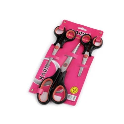 Foarfeci uz casnic, 3 buc / set - Roșu (1 Set)