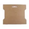 Card expunere panglici / șnururi, 14x16,3 cm - Maro natural (1000 Bucăți)