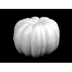 Dovleac polistiren, 6,5x9 cm - Alb (1 Bucată)