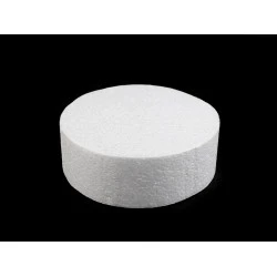 Blat pentru tort din polistiren, ø15 cm - Alb (1 Bucată)