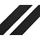 Bandă arici laminată extrafină, complet (puf + scai), 20 mm - Negru (5 Metri)
