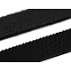 Bandă arici laminată extrafină, complet (puf + scai), 20 mm - Negru (5 Metri)