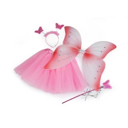 Costum zână fluture - Roz deschis (1 Set)