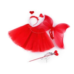 Costum zână fluture - Roșu (1 Set)