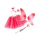 Costum zână fluture - Roz deschis (1 Set)