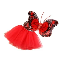 Costum fluture - Roșu (1 Set)