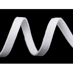 Șnur tubular pentru balene, lățime 10 mm - Alb (1 Metru)