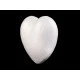 Inimă din polistiren, ø8 cm - Alb (20 Bucăți)