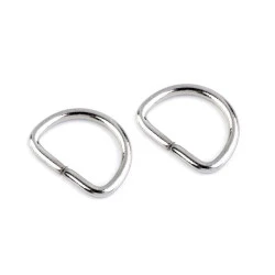 Inel metalic tip d, lățime 20 mm - Nichel (10 Bucăți)