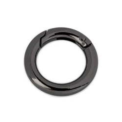 Inel carabină, ø18 mm - Nichel negru (1 Bucată)