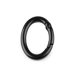 Inel carabină oval - Lac negru (1 Bucată)