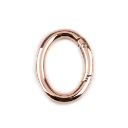 Inel carabină oval - Auriu rose (1 Bucată)