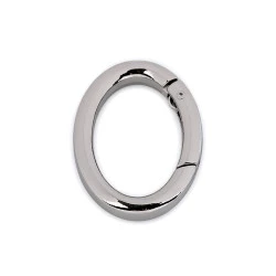 Inel carabină oval - Nichel (1 Bucată)