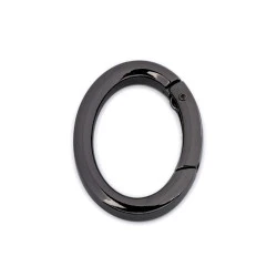 Inel carabină oval - Nichel negru (1 Bucată)
