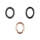 Inel carabină oval - Lac negru (1 Bucată)