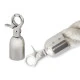 Capăt șnur cu carabină - Nichel (1 Bucată) Capăt șnur cu carabină - Nichel (1 Bucată)