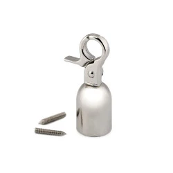 Capăt șnur cu carabină - Nichel (1 Bucată)