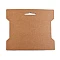 Card expunere panglici / șnururi, 14x16,3 cm - Maro natural (50 Bucăți)