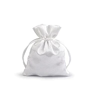Săculeț satin pentru cadouri, 9,5x13 cm - Auriu deschis (10 Bucăți)