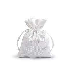 Săculeț satin pentru cadouri, 9,5x13 cm - Auriu deschis (10 Bucăți)