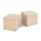 Cub lemn natur, 4,4x4,4 cm - Natur (10 Bucăți)