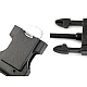 Cataramă trident cu fluier și compas, lățime 20 cm - Negru (10 Bucăți)