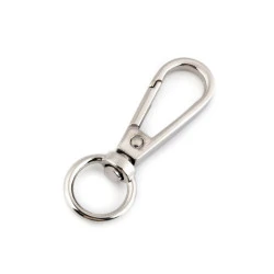 Carabină rotativă, 12 mm - Nichel (1 Bucată)