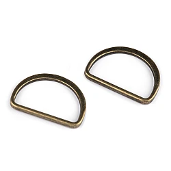 Inel metalic tip d plat, lățime 30 mm - Alamă antică (100 Bucăți)