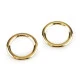 Inele metalice plate / catarame, ø28 mm - Auriu deschis (10 Bucăți) Inele metalice plate / catarame, ø28 mm - Auriu deschis (10 Bucăți)