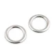 Inele metalice plate / catarame, ø28 mm - Auriu deschis (10 Bucăți) Inele metalice plate / catarame, ø28 mm - Auriu deschis (10 Bucăți)
