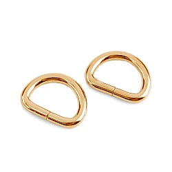 Inel metalic tip d, lățime 20 mm - Auriu rose (10 Bucăți)