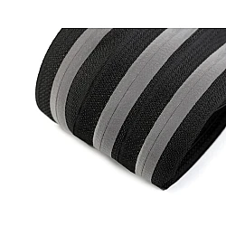 Fermoar ascuns cu bandă reflectorizantă, metraj no 5 - Negru (1 Metru)