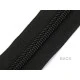 Fermoar ascuns cu bandă reflectorizantă, metraj no 5 - Negru (1 Metru)