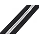 Fermoar spiralat argintiu, metraj no 10 - Negru (1 Metru)