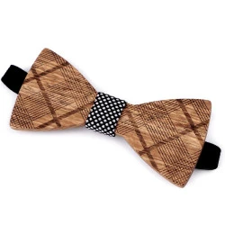 Papion din lemn - Maro natural (1 Bucată)