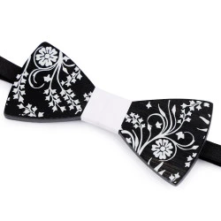 Papion din lemn - Negru (1 Bucată)