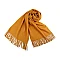 Șal pashmina / eșarfă pashmina cu franjuri - Galben muștar (1 Bucată)