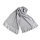 Șal pashmina / eșarfă pashmina cu franjuri - Gri neutral (1 Bucată)
