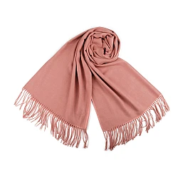 Șal pashmina / eșarfă pashmina cu franjuri - Roz (1 Bucată)