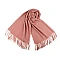 Șal pashmina / eșarfă pashmina cu franjuri - Roz (1 Bucată)