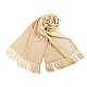 Șal pashmina / eșarfă pashmina cu franjuri - Gri neutral (1 Bucată)