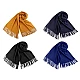 Șal pashmina / eșarfă pashmina cu franjuri - Gri neutral (1 Bucată)