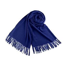 Șal pashmina / eșarfă pashmina cu franjuri - Albastru regal (1 Bucată)