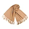 Șal pashmina / eșarfă pashmina cu franjuri - Bej camel (1 Bucată)