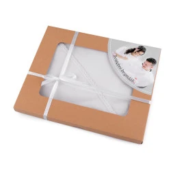 Bavetă pentru ginere și mireasă - Alb (1 Cutie)