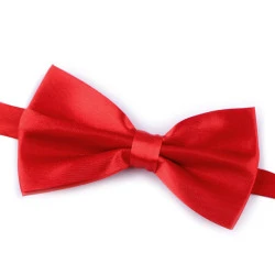 Papion satinat party - Roșu (1 Bucată)