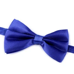 Papion satinat party - Albastru regal (1 Bucată)
