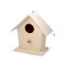 Căsuță din lemn pentru păsări - Natural deschis (1 Bucată)