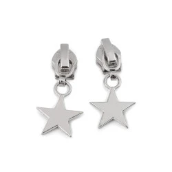 Cursor fermoar spiralat no 5, diverse modele - Nichel (3 Bucăți)